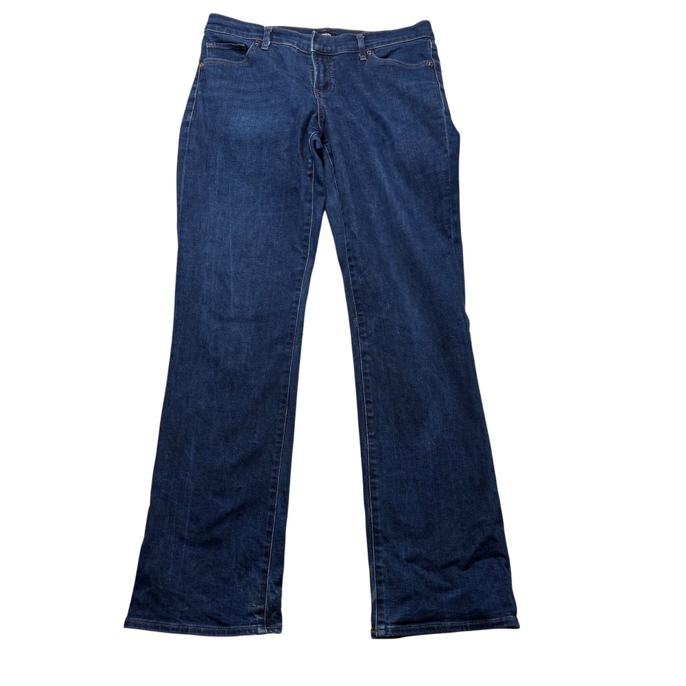 Express Editor Boot Low Rise Jeans‎ Dark Wash Blue Denim Bootcut Womens 8R #K61